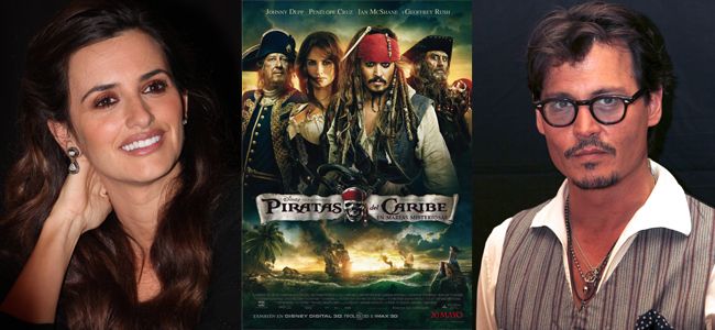 Penélope Cruz y Johnny Depp presentan en Los Ángeles Piratas del Caribe