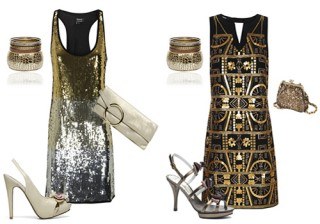 El look dorado arrasa, �ficha estos dos estilismos y ser�s la reina de la noche!