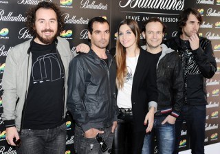 Mal�, Dani Mart�n y Carlos Jean, en la presentaci�n de los nominados a los Premios 40 Principales