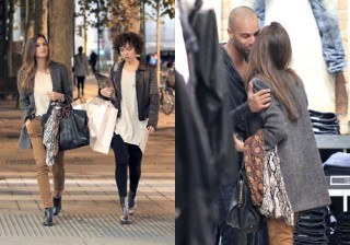 Sara Carbonero, tarde de compras y noche de f�tbol sin Iker Casillas