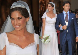 Lourdes Montes, una novia romántica y vintage, da el sí quiero a Francisco Rivera en Sevilla