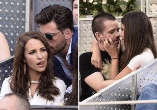 Paula Echevarría con David Bustamante y Cristina Pedroche con David Muñoz desatan la pasión en el tenis