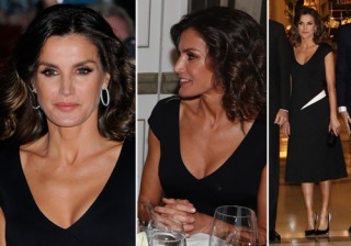 El escote de Letizia Ortiz levanta pasiones y críticas en el Palace