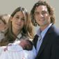 David Bisbal y Elena Tablada con su hija