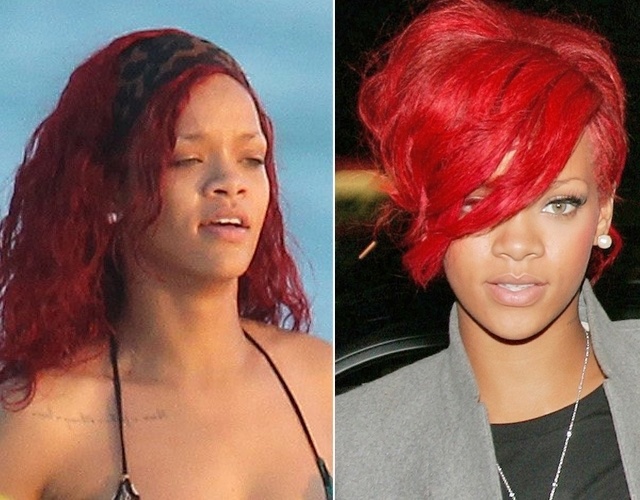 La cantante Rihanna sin maquillaje