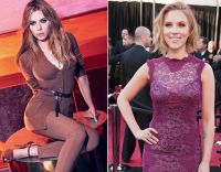 Los pechos de Scarlett Johansson antes y después