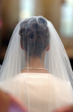 Peinados de novia: recogido alto