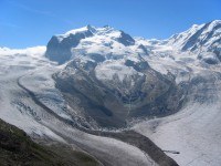 El Monte Rosa, uno de los picos m�s altos de Europa