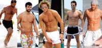 Gerard Piqu�, David Bustamante, Diego Forl�n, David Beckham y Hugh Jackman: los chicos m�s sexys de la playa