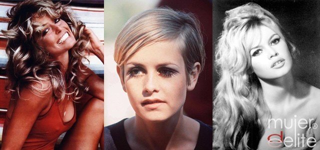Brigitte Bardot, Farrah Fawcett y la modelo Twiggy