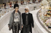 Karl Lagerfeld y la musa de la colecci�n, Stella Tennant