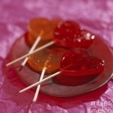 Piruletas de corazones