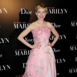 Michelle Williams, toda una princesa de cuento con este vestido de noche en rosa pastel