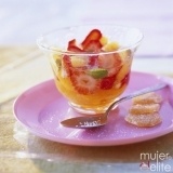 Fresas a la naranja