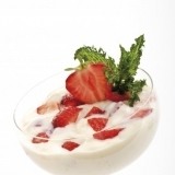 Fresas con yogur