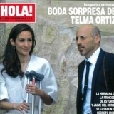 La boda secreta de Telma Ortiz y Jaime del Burgo en Navarra