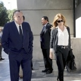 Fernando Fern�ndez Tapias y Nuria Gonz�lez en el funeral de Mar�a �ngeles Sandoval, Pitina