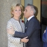 Esperanza Aguirre y Joaqu�n Torres durante el funeral de Mar�a �ngeles Sandoval, Pitina