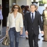 Emilio Butrague�o en el funeral de Mar�a �ngeles Sandoval, Pitina