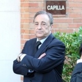 El rostro de Florentino P�rez expresa el dolor que siente por el fallecimiento de su mujer, Pitina