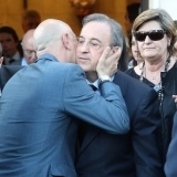 Florentino P�rez, muy afectado por la muerte de su mujer, Mar�a �ngeles Sandoval