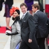 El vice primer ministro brit�nico y su esposa Miriam en la boda de Guillermo de Inglaterra y Kate Middleton