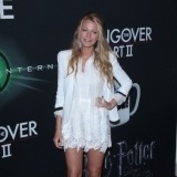 Blake Lively, encaje blanco y blazer