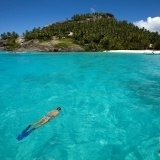 Paradisiaca playa en Islas Seychelles