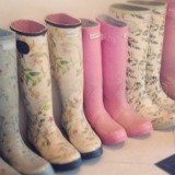Botas de agua de Hunter en colores pastel