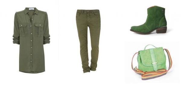 Tendencia look verde para primavera 2013