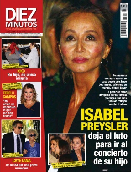 Isabel Preysler En El Concierto De Su Hijo Enrique Iglesias, Portada De ...