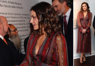 Letizia Ortiz despide Perú con un inesperado look hippy chic y peinado ibicenco