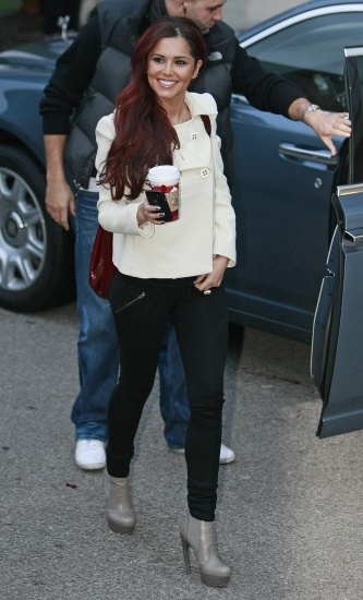 Foto Cheryl Cole luce botines con plataforma