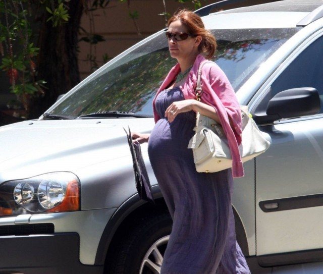 Foto Julia Roberts embarazada de sus gemelos