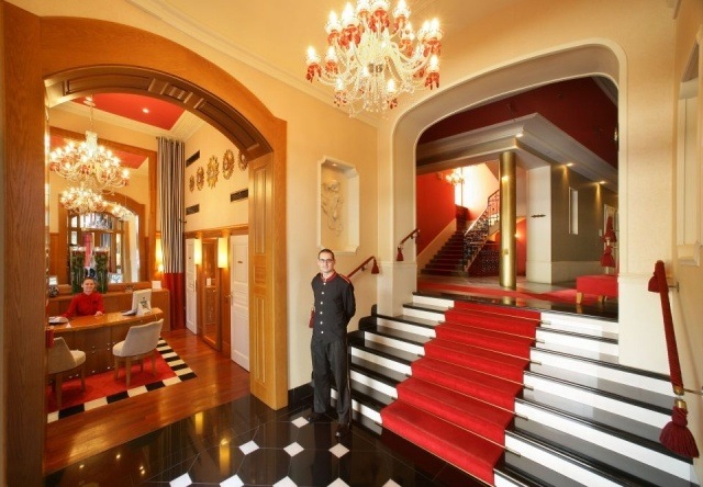 Foto Hall recibidor del Mamaison Hotel Riverside Prag