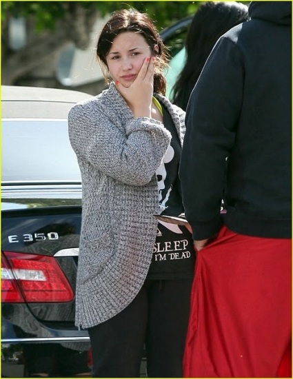 Foto Demi Lovato con la cara lavada