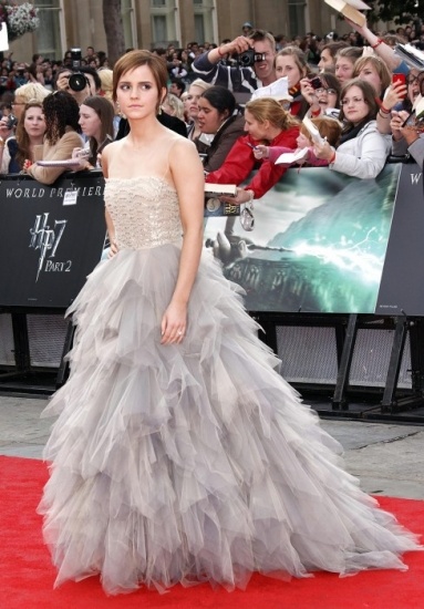 Foto Emma Watson, en la presentación de una de las películas de Harry Potter