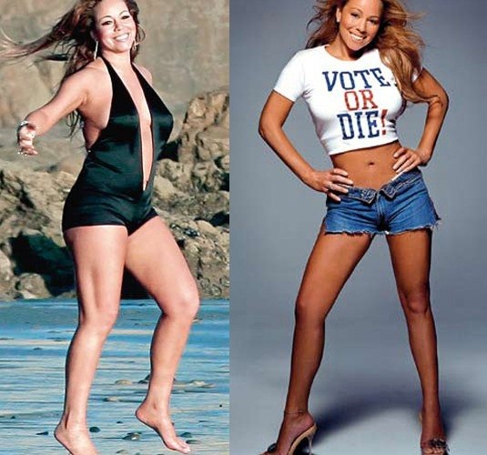 Foto Mariah Carey y sus kilos de más
