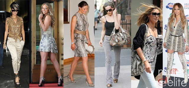 Foto Las celebrities de Hollywood se unen al snake print