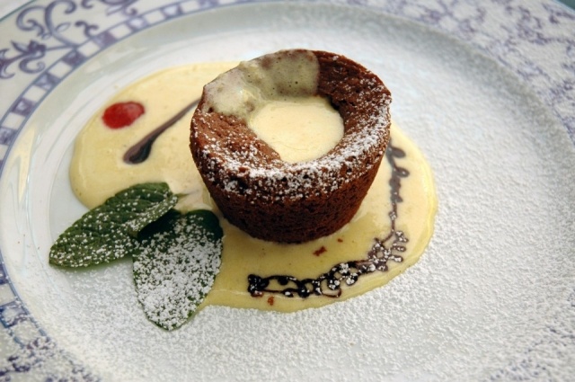 Foto Bavarois de chocolate