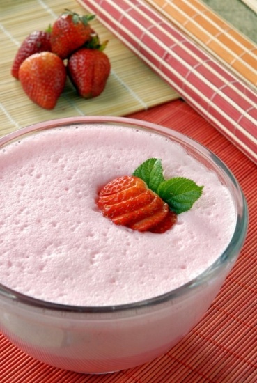Foto Mousse de fresas light Foto Mousse de fresas light
