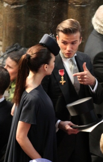 Foto Victoria Beckham, elegante de negro en la boda de Guillermo de Inglaterra y Kate Middleton