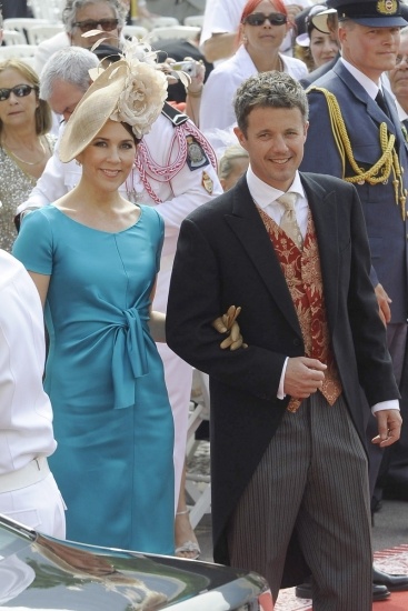 Foto Mary de Dinamarca y su esposo, el príncipe Federico de Dinamarca, en la boda de Alberto de Mónaco y de Charlene Wittstock