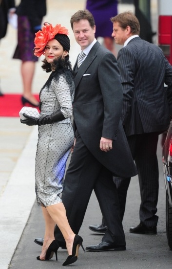 Foto El vice primer ministro británico y su esposa Miriam en la boda de Guillermo de Inglaterra y Kate Middleton