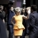 Ir a la foto Lady Gaga, todo elegancia con vestido con peplum naranja
