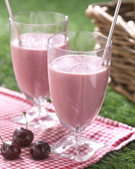 Foto Deliciosos batidos de cerezas