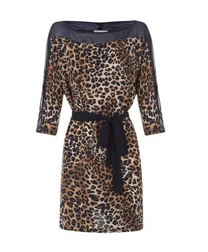 Foto Vestido estampado animal