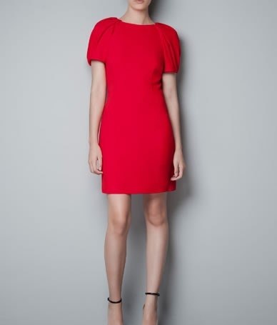 Foto Vestido manga abullonada