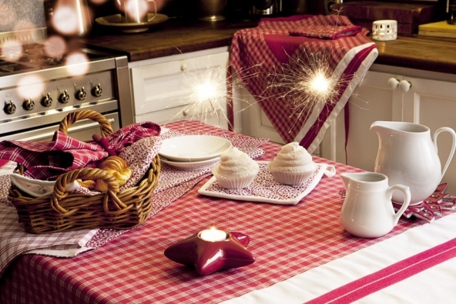Foto Cómo equilibrar los tonos en la mesa de Navidad