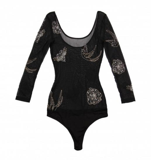 Foto Body con strass y transparencias
